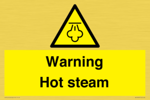 Warning Hot steam